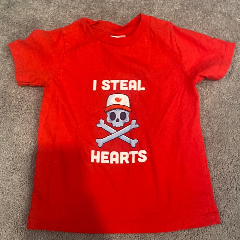 Valentine’s Day shirt red skull